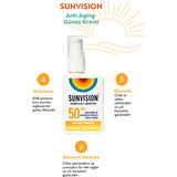 Sunvision Yaşlanma Ve Kırışıklık Karşıtı Güneş Kremi 50Ml