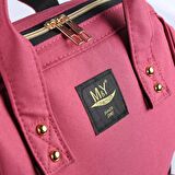Mysis Moda 6610 Çok Amaçlı Unisex Bebek Bakım Çantası Bordo