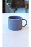 Papatyalı El Yapımı Seramik Kupa Mug (KULPLU)
