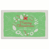 Yılbaşı Merry Christmas Konsept Tasarım Kapı Önü ve Ev İçi Paspas 45x75 cm