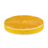 Sarı Limon Tasarım Daire Yastık Minder Ø40
