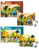 Eolo Şehirde ve Parkta 2'li Puzzle Set 