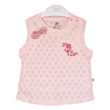 Bibaby Pink Flowers Şortlu Jakarlı Bebek Takımı - 2 li - Pembe