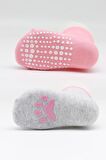 Bibaby Biorganic Paw 2'Li Kaymaz Çorap 68393 Pembe Gri