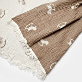 Biorganic Little Horse Müslin Battaniye 90x90 Cm 64737