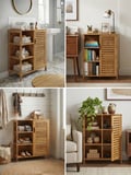 panali bambu çekmeceli̇ dolap 88 x 66 x 33 cm