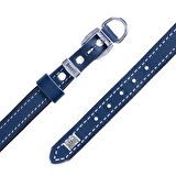 Doggie Konfor Deri Sade Boyun Tasması Royalblue 1,5x20 25 Cm 