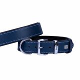 Doggie Konfor Deri Sade Boyun Tasması Royalblue 3,5x47 55 Cm 