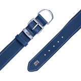 Doggie Konfor Deri Sade Boyun Tasması Royalblue 4x52 60 Cm 