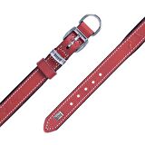 Doggie Deri Kemik Desenli Boyun Tasması S 2x30-35cm Kırmızı