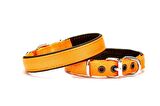 Doggie Dokuma Softlu Köpek Boyun Tasması 2 cm x 45 cm Turuncu