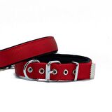 Doggie Comfort Yumuşak Dokuma Köpek Boyun Tasması L 2.5x42-50cm Kırmızı