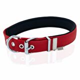 Doggie Comfort Yumuşak Dokuma Köpek Boyun Tasması L 2.5x42-50cm Kırmızı