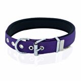 Doggie Comfort Yumuşak Dokuma Köpek Boyun Tasması L 2.5x42-50cm Mor