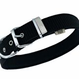 Doggie Konfor Seri Dokuma Köpek Boyun Tasması 4x52-60cm Siyah
