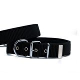 Doggie Konfor Seri Dokuma Köpek Boyun Tasması 5x55-65cm Siyah