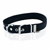 Doggie Comfort Metal Kemik İşlemeli Köpek Boyun Tasması L 2.5x42-50cm Siyah