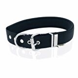 Doggie Softlu Metal Kemik Desenli Köpek Tasma 3 cm x 65 cm Siyah