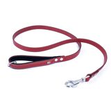 Doggie Softlu Deri Köpek Gezdirme Kayışı 2 cm*120 cm Kırmızı