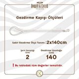 Doggie Classic Dokuma Köpek Gezdirme Tasması Medium Mavi 2x120-190 Cm