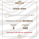 Doggie Dokuma Emniyet Kemerli Köpek Gezdirme Kayışı M 2x70-70cm Royal Mavi