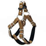 Doggie Konfor Ronın Deri Göğüs Tasması Camel 1,5x40 45 Cm 