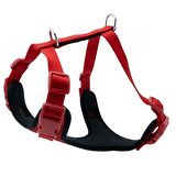 Doggie Yumuşak Softlu Köpek Göğüs Tasması 45/55 cm Kırmızı