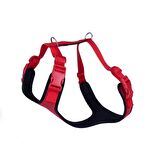 Doggie Yumuşak Softlu Köpek Göğüs Tasması 50/70 cm Kırmızı