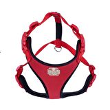 Doggie Softlu Siyah Köpek Bel Tasması 60/85 cm Kırmızı