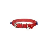 Nazar Boncuklu Kedi Ve Küçük Irk Köpek Tasması 1,0x23 cm Kırmızı Medium