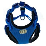 Doggie Havalı Ped Dokuma Göğüs Tasması Royalblue 1,5x40-50 Cm 