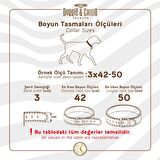 Doggie Konfor Seri Dokuma Köpek Boyun Tasması 4x57-65cm Kırmızı