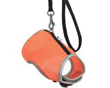 Doggie Havalı Ped Göğüs Tasma Seti Turuncu 25*30 cm + 110 cm