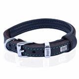 Doggie Yağlı Gerçek Deriden El Yapımı Köpek Boyun Tasması 1,5x25-30cm Yağ Yeşili