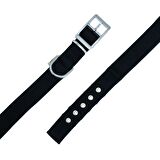 Doggie Elit Dokumadan El Yapımı Köpek Boyun Tasması 2,5x37-45cm Siyah