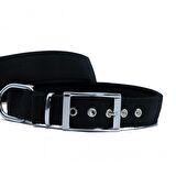 Doggie Elit Dokumadan El Yapımı Köpek Boyun Tasması 3x42-50cm Siyah