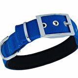 Doggie Elit Dokumadan El Yapımı Köpek Boyun Tasması 3x42-50cm Royal Mavi