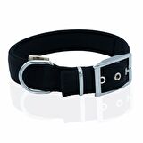 Doggie Elit Dokumadan El Yapımı Köpek Boyun Tasması 3x47-55cm Siyah