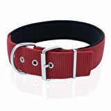 Doggie Elit Dokumadan El Yapımı Köpek Boyun Tasması 5x55-65cm Kırmızı