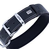Doggie Deri Kemik Desenli Boyun Tasması S 4x47-55cm Siyah