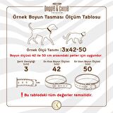 Doggie Deri Kemik Desenli Boyun Tasması S 4x47-55cm Kahverengi