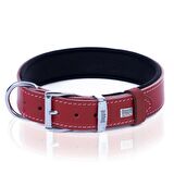 Doggie Deri Kemik Desenli Boyun Tasması S 4x47-55cm Kırmızı