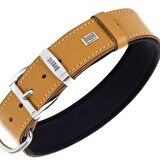 Doggie Deri Kemik Desenli Boyun Tasması S 4x47-55cm Camel