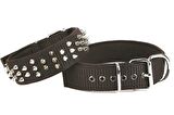 Doggie Konfor El Yapımı Çivili Köpek Boyun Tasması 5x50-60cm Siyah