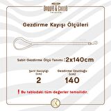 Doggie Dokuma Zincirli Köpek Gezdirme Kayışı M 4x110cm Haki
