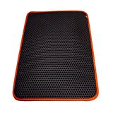 Cattie Altıgen Model Kum Toplayıcı Fonksiyonel Kedi Paspası Turuncu 37X50Cm