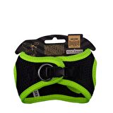 Doggie Havalı Dokuma Neon Serisi Küçük Irk Göğüs Tasması Sarı 3XS-22-26Cm
