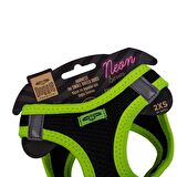 Doggie Havalı Dokuma Neon Serisi Küçük Irk Göğüs Tasması Sarı 2XS-26-30Cm