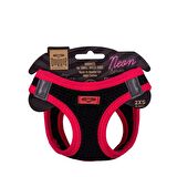 Doggie Havalı Dokuma Neon Serisi Küçük Irk Göğüs Tasması Pembe 2XS-26-30Cm