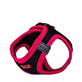Doggie Havalı Dokuma Neon Serisi Küçük Irk Göğüs Tasması Pembe 2XS-26-30Cm